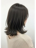 30代40代外ハネミディアムレイヤー髪質改善酸性ストレート