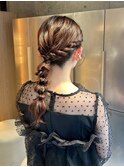 <マアヤ/ヘアセット>立体感で盛れる☆編みおろしヘアセット