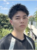 アップバングピンパーマ
