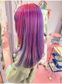 同系色のユニコーンカラー