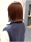 花田/切りっぱなしボブレイヤーブリーチなしカラー下北沢韓国