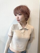 チザン(TIZAN)&nbsp;ホワイトピンク×ショート