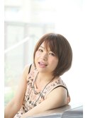 大人かわいい フラワーボブ