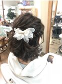 ボブハーフアップアレンジ【ヘアアレンジ　立川南/立川/八王子】
