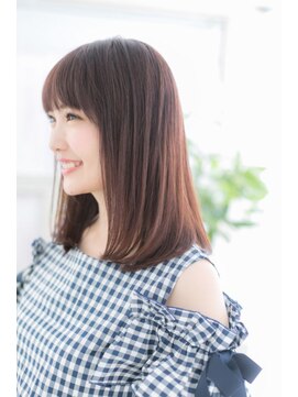 ミック ヘアアンドビューティー 大山店(miq  Hair&Beauty) 表情やわらか☆好感度大のラブストレートセミディa