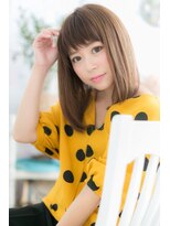 ミック ヘアアンドメイク アップ 駒込店(miq Hair&Make up) cuteな小顔☆愛されオン眉ナチュラルストレート