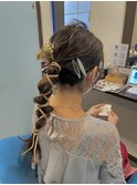 結婚式ヘアアレンジ。お呼ばれヘア。20代/30代