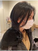 (akiko)ミディアムウェーブ×ダークカラー