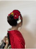 成人式　着付け　和装お支度　卒業式　和装アップ