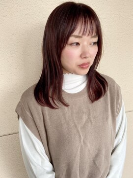 トップヘアスパアンドリゾート 鳴海(TOP HAIR spa&resort) 大人目な暖色カラー！！ピンクブラウン