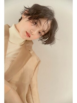 フレイムスヘアーアンドリラックス 西川口店 黒髪ココアベージュボブウルフグレージュカラー