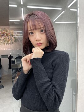 ロンド マーレ 天神大名店(Lond mare) イメチェン/チェリーブラウン/フェミニン/束感/髪質改善