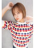 ＃くびれヘアアプリコットオレンジハイライトカラー