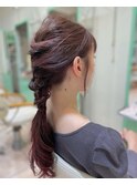 くるりんぱモテ髪二次会ヘアアレンジ