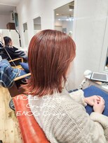ヘアーリビングリコ 新潟笹口店(hair living Liko) アプリコットオレンジ/オレンジブラウンカラー