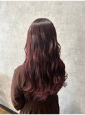ロングウェーブ×髪質改善カラー/うる艶美髪/グラデーション