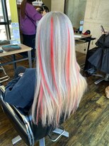 ガルボ ヘアー(garbo hair)&nbsp;ハイトーンデザインカラーエクステ10代20代