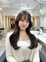 ヴィオットバイサロン(Viot by Salon)&nbsp;前髪あり韓国カール髪質改善姫カットセミディシアーカラー