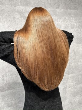 ルイス(L'wis) ブリーチ履歴なしオレンジベージュカラー