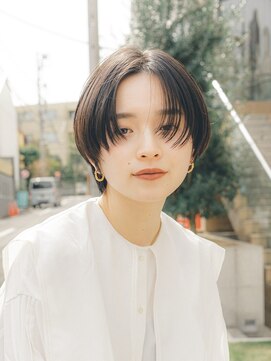 ガーデンヨコハマ(GARDEN YOKOHAMA) ショート チェリーブラウン デジタルパーマ 丸型 卵型 四角