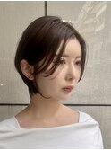 透け感ショート/耳掛け