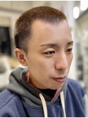 バリカン断髪式後の調整ボウズ