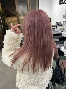 ワープ 青葉台(WARP) ピンクベージュ/ロング/ブリーチ/ダブルカラー/青葉台