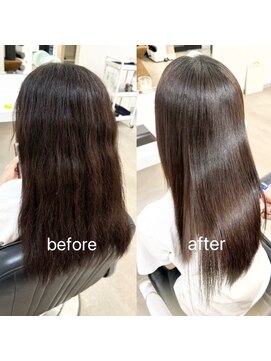 ハムレッツ 髪質改善/縮毛矯正乾かしただけできまる髪質改善ストレート