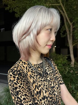 ヌエン 渋谷(NU/EN) 秋のデザインカラー！ホワイトシルバーとダークレッドのエンド