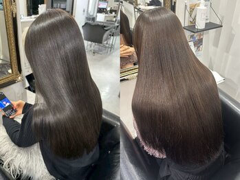 グラム 岡崎北店(gram)の写真/【北岡崎】クセ/うねりを解消◎ナチュラル&柔らかな仕上がりで忙しい朝もするんとまとまる艶髪ヘアに♪