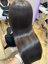 ロンド フィーユ(Lond fille)&nbsp;さらつやストレートヘア×ダークグレージュ