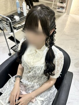 クラン 梅田店(clan) 編み込みツイン♪/梅田ヘアセット