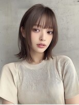 ヴェイン 渋谷(vain)&nbsp;ボブ 顔周りレイヤー 小顔カット 透明感カラー