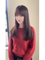 ニュイ 茨木店(nui +)&nbsp;着物ヘア/ダークアッシュ/ミディアムレイヤーカット/茨木