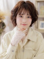 カバーヘア ブリス 北浦和(COVER HAIR bliss)&nbsp;大人ガーリーふわふわボブ小顔プードルパーマc7北浦和20代30代