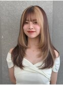 ブリーチなし/韓国風巻/レイヤーカット/髪質改善/縮毛矯正/銀座