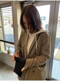顔まわりレイヤーカットボブ