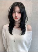 【レイヤー】ブルーブラック×韓国レイヤー