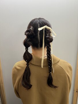 ラパニエ 博多(La panier) 個性的ツインアレンジ