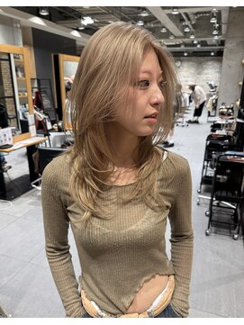 レックスヘアーインターナショナル(ReX HAIR INTERNATIONAL) 【ナカノリンタロウ】レイヤーカット/ベージュブロンド/心斎橋