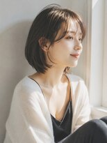 チェレ ブラン 堺東店(Chere brun)&nbsp;【トレンドミニボブ】耳掛け小顔ナチュラルボブ