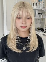 エンベール(EN VEIL)&nbsp;ミルキーブロンド×顔まわりレイヤー