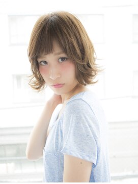 サロンドミルク 原宿(salon de MiLK) 【salon de MiLK 原宿】外ハネMixふわふわボブ