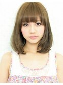 《AFLOATディル裕二朗》ふわ可愛い黒髪でも似合うミディアムボブ
