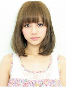 アフロート ディル(AFLOAT D'L) 《AFLOATディル裕二朗》ふわ可愛い黒髪でも似合うミディアムボブ