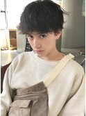 くせ毛風マッシュショート