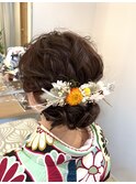 (卒業式)編み込みアレンジ