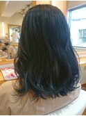 ブリーチ一回で出来る☆ネイビーブルー