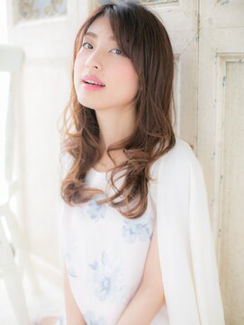 美容室 ファクト(fact) 高崎★うざバングでフェミニンロングA