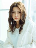 センターパート☆ウェーブ♪伸ばしかけ